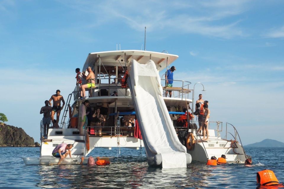 Amazing Coral Island & Sunset Dinner With Power Catamaran - Frequently Asked Questions