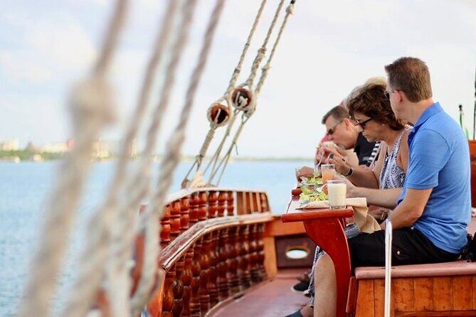 Amazing Romantic Dinner In Cancun On A Spanish Galeon The Best Sunset Activity - Dining on Board: A Gourmet Affair