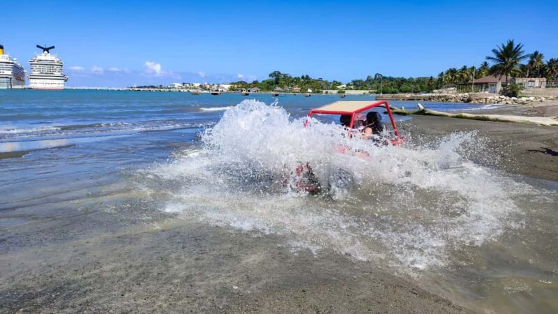 Amber Cove & Taino Bay: Buggy Tour with Swimming & Tasting - Key Points