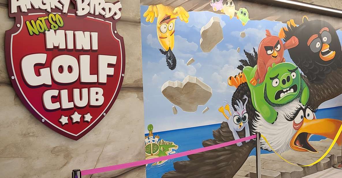 American Dream: Angry Birds Mini Golf Ticket - Larger-than-Life Characters