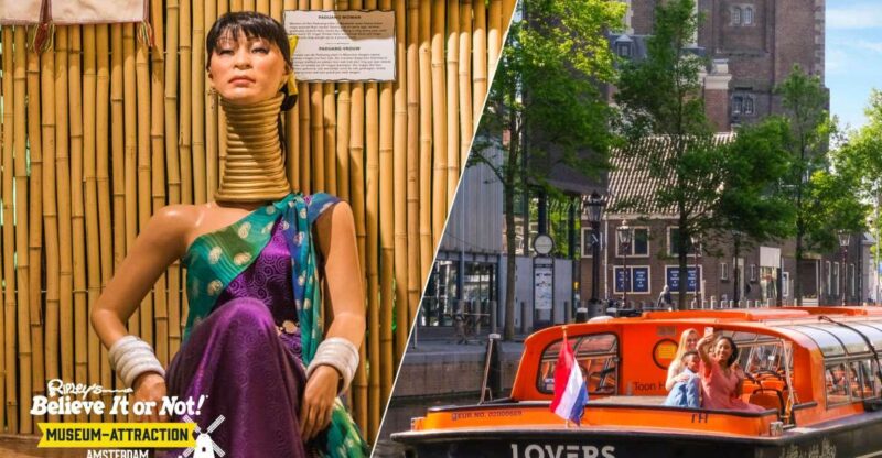 Amsterdam 1-Hour Canal Cruise and Ripley'S Believe It or Not - Notable Exhibits at Ripleys