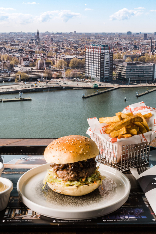 Amsterdam: ADAM Lookout Entry Ticket With Burger - Dining Choices and Menu