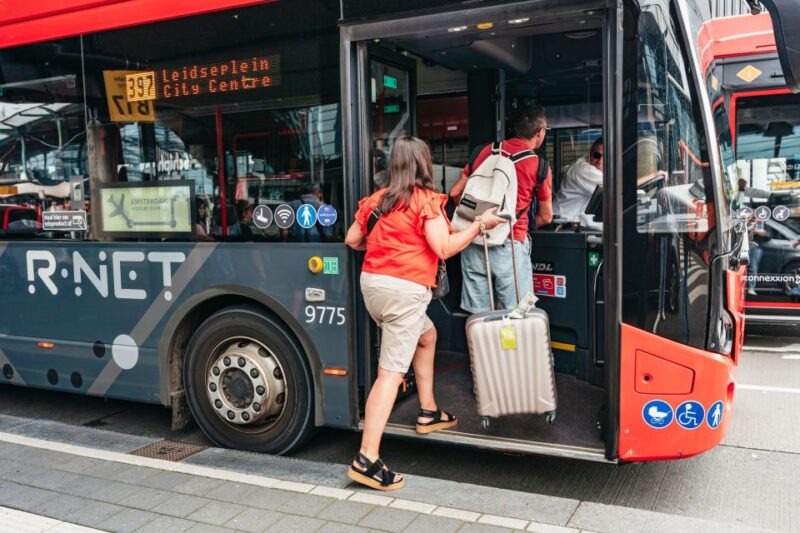 Amsterdam: Airport Express Bus Transfer To/From City Center - Amenities on the Bus