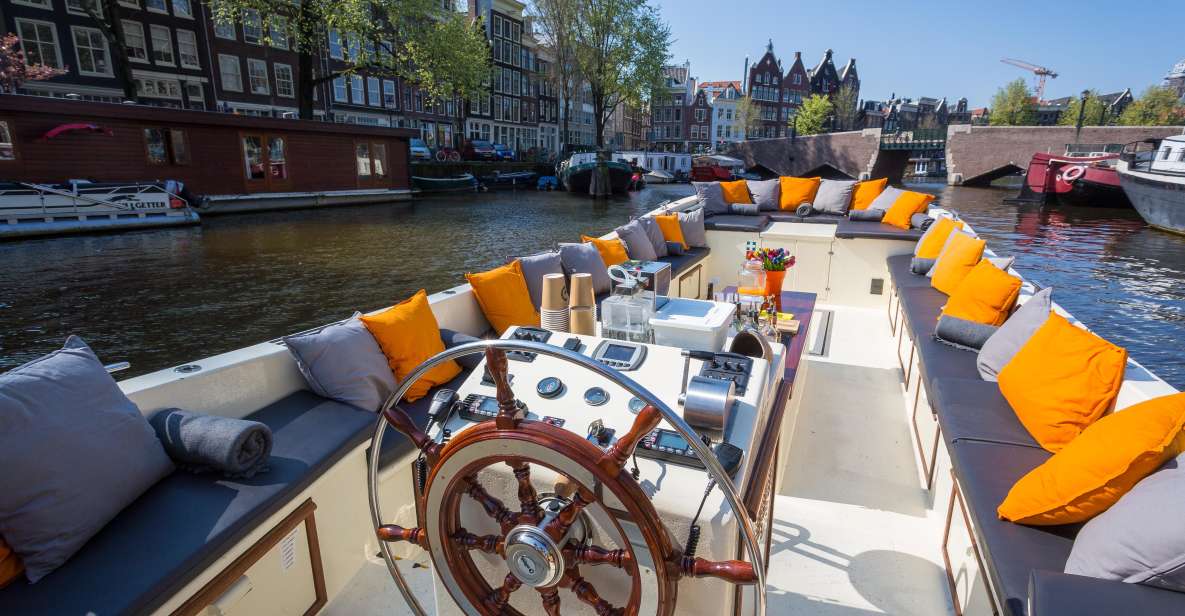 Amsterdam: German Canal Cruise with Unlimited Drinks Option - Key Points