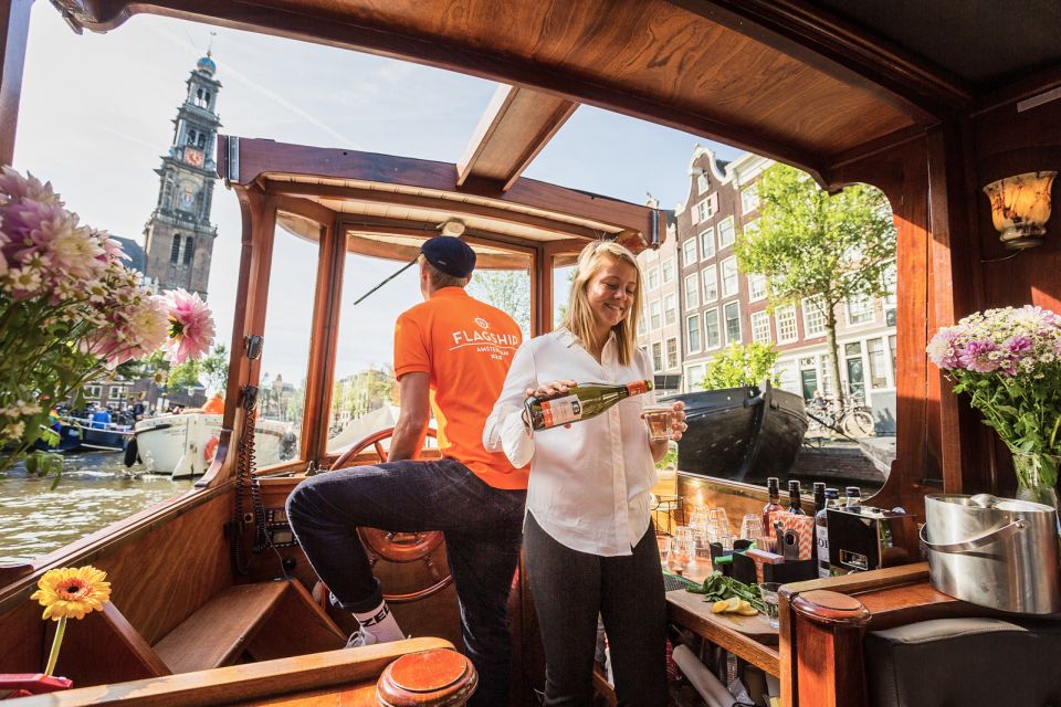 Amsterdam: Open Boat Cruise option Unlimited Drinks & Bite - Comfort and Practical Details