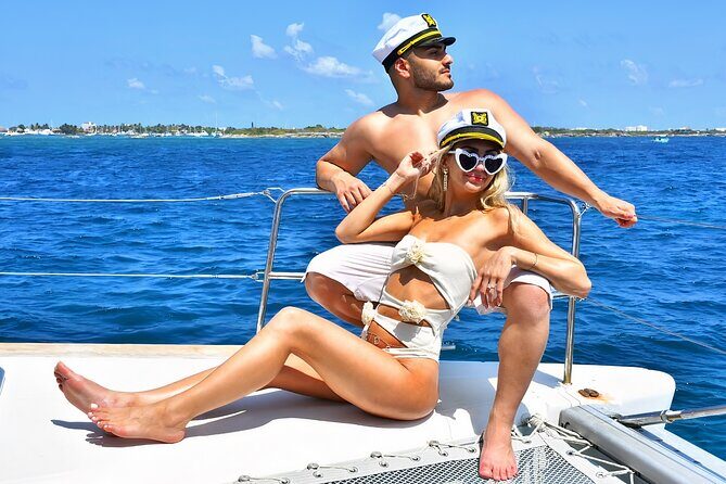Amusing Catamaran trip to Isla Mujeres + Open bar + Ice Bar - Introduction: A Fun-Filled Day on the Caribbean Waters