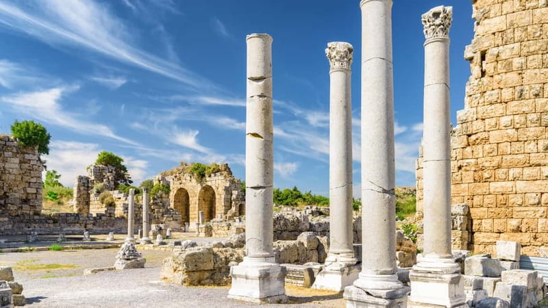Ancient Perge, Aspendos Amphitheater, Waterfalls Guided Tour - Key Points