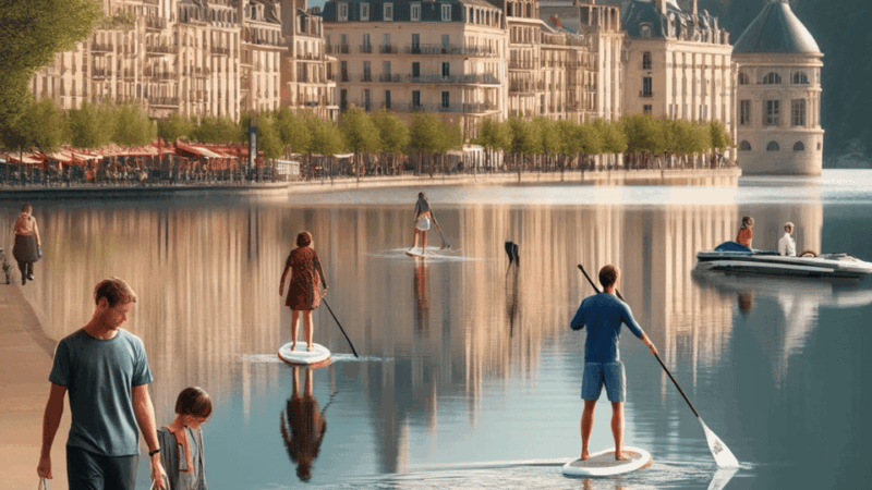 Annecy - Stand up Paddle and Shopping at Courier - Shopping Experience