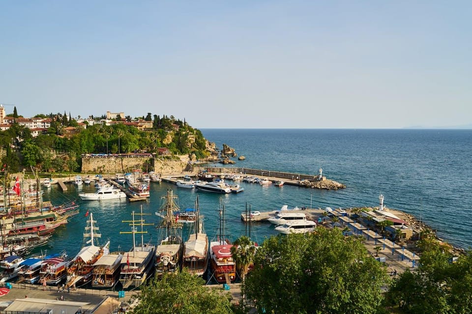 Antalya: 2-hourYachtTour toLowerDudenFalls with audionfo - Key Points