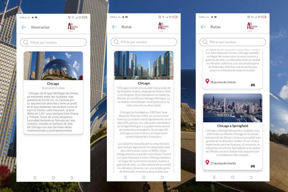 App Chicago Self-Guided Tours With Multilingual Audioguides - Customizing Routes via Web Panel