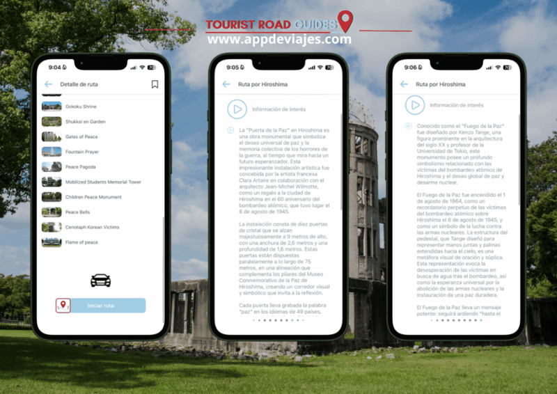 App Self-Guided Audio Guide Routes Visit Hiroshima - User Experience and Feedback