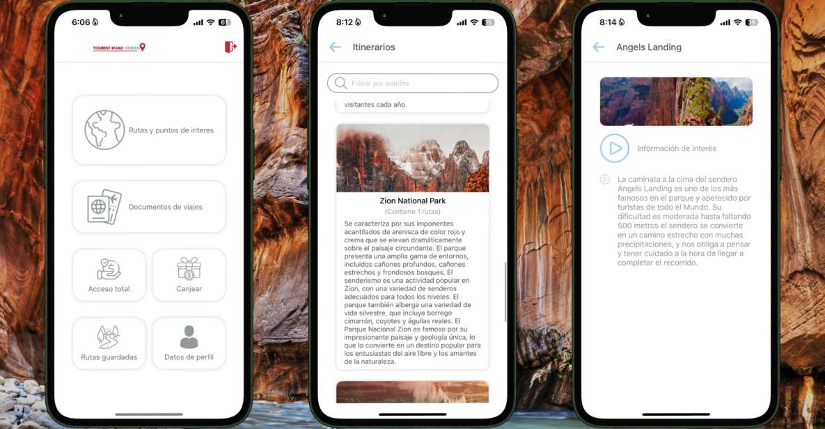 App Self-Guided Road Routes Zion National Park - Rock Climbing Opportunities