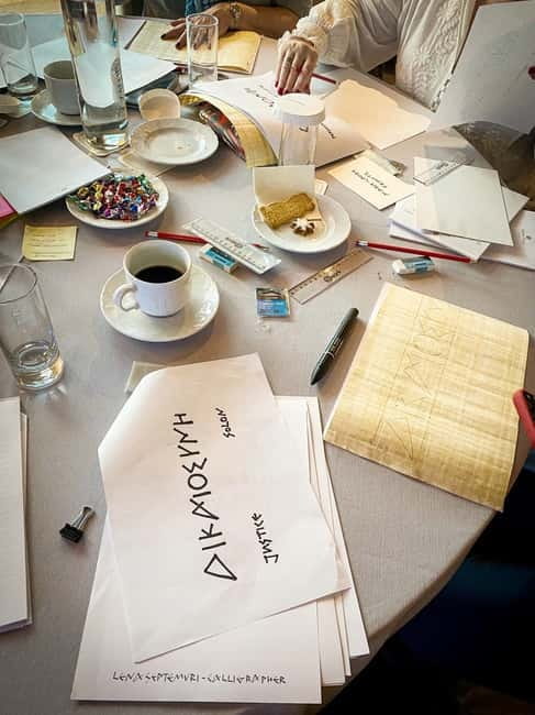 Aptera: Ancient Site and Greek Calligraphy Workshop Tour - Savoring Cretan Flavors and Hospitality
