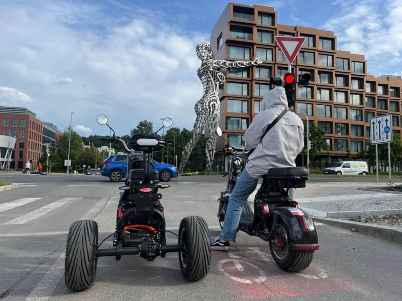 Art E-Scooter Tour in Prague: David Cernys Works - Equipment and Safety Considerations