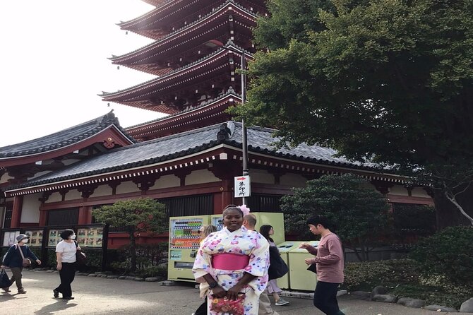 Asakusa Kimono & Tea Ceremony Private Food Tour With Local Guide - Included Food and Beverages