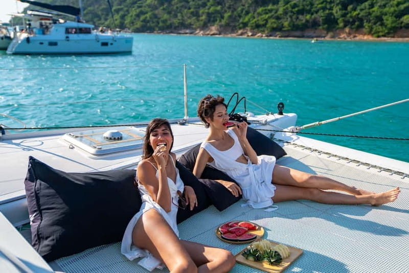 Athens: Catamaran Trip to Poseidon Temple with Meal & Drinks - The Mediterranean Feast on Board