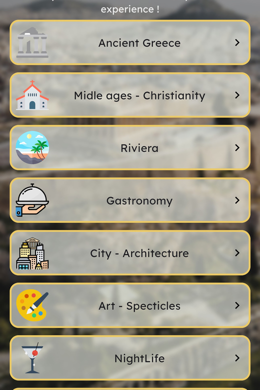 Athens: Custom tours inside an AI powered mobile app - Key Points