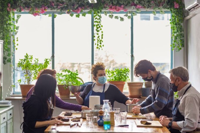 Athens: Food Market Visit and Cooking Class With Wine - Cooking Authentic Greek Dishes