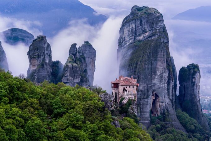 Athens: Meteora Monasteries & Caves Day Trip & Lunch Option - Scenic Caves Exploration