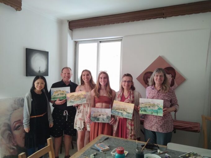 Athens: Watercolor Painting Workshop With Acropolis - Getting to the Studio