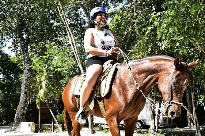 ATV Adventure and Horseback Ride with Ziplines, Cenote from Tulum - Key Points