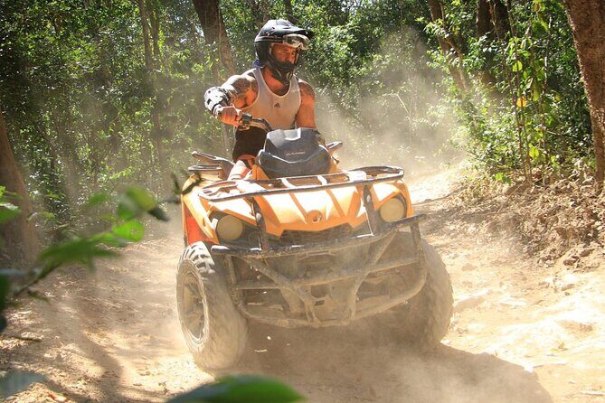 Atv tour from Cancun with ziplines and cenote swim experience - Key Points