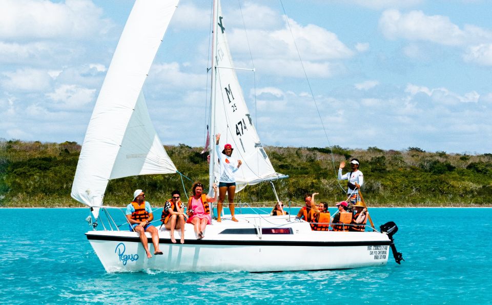 Bacalar: Group Sailing Trip With Swimming and Drinks - Cenote Esmeralda and Kayaking