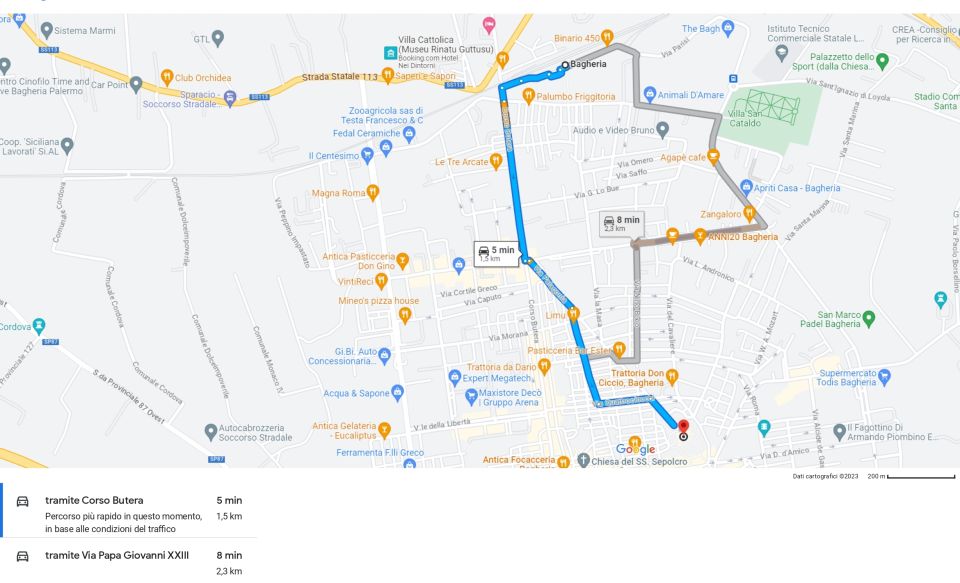 Bagheria: Tour of Villa Palagonia and Street Food Itinerary - Street Food Delights