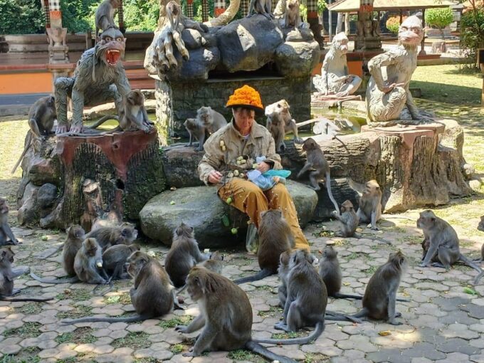 Bali: Adrenaline Fun Youtuber Feeding Monkey on Your Body - Guest Testimonials