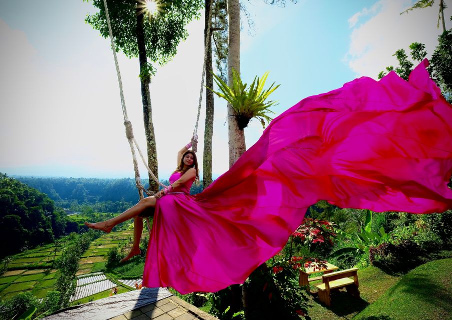 Bali: Swing With Falls, Rice Terrace, & Monkey Forest Option - Jungle Swinging Experience