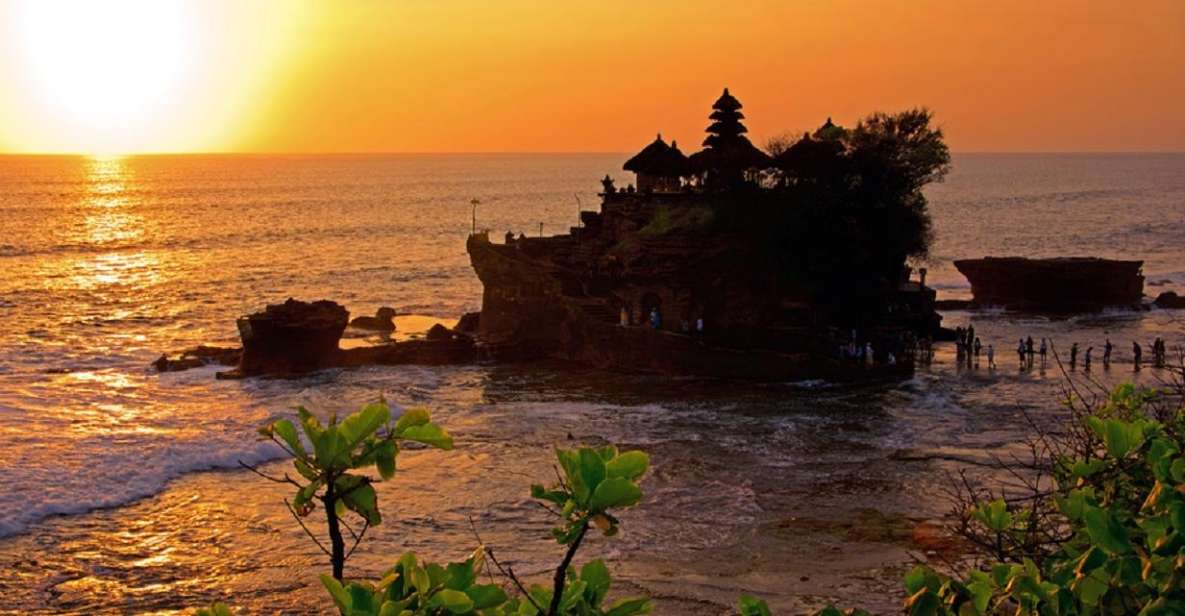 Bali: Taman Ayun and Tanah Lot Temple Sunset Tour - Sunset at Tanah Lot Temple