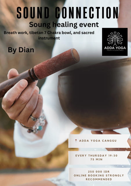 Bali : Tibetan sound healing connection at ADDA YOGA - Practical Tips for Participants