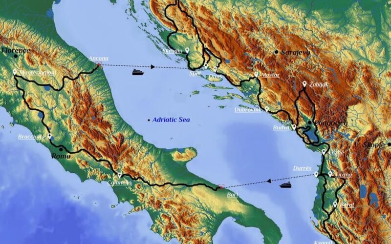 Balkans - Italy: 17-Days Motorcycle Tour 14.05.26 - 31.05.26 - Key Points