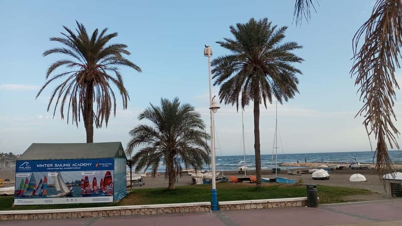 Banana boat in Malaga city, Playa del Palo - Introduction