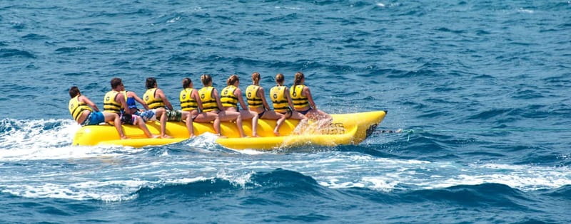 Banana boat in Malaga city, Playa del Palo - The Itinerary and Experience
