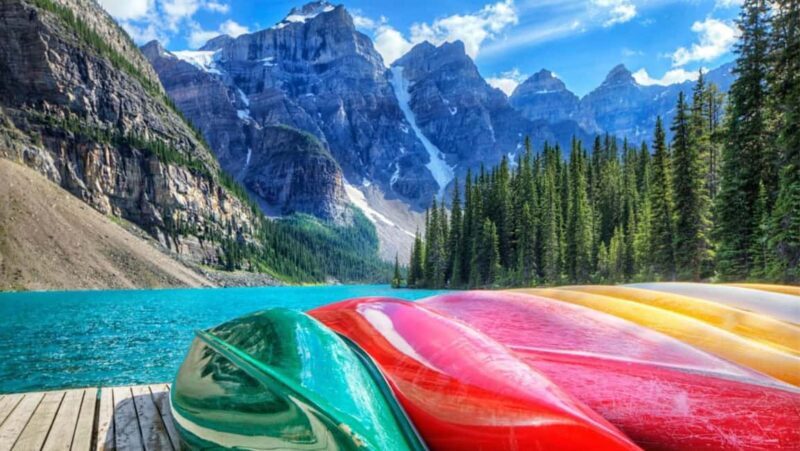 Banff/Canmore Moraine Lake & Lake Louise-Hike/Canoe/Sightsee - Key Points