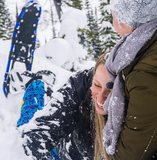 Banff/Jasper: Canadian Rockies Helicopter & Snowshoe Tour - Guided Snowshoe Adventure