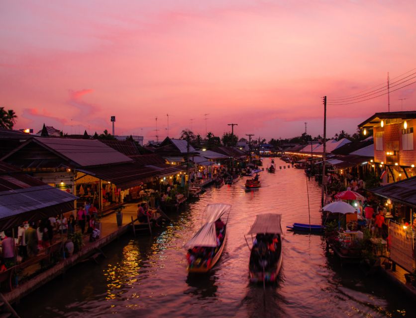 Bangkok: Amphawa Floating & Railway Markets Guided Day Tour - Boat Ride Experience