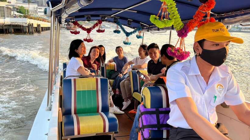 Bangkok: Boat Chao Phraya River Tuk-Tuk Boat Tour - Discovering Wat Paknam Phasi Charoen