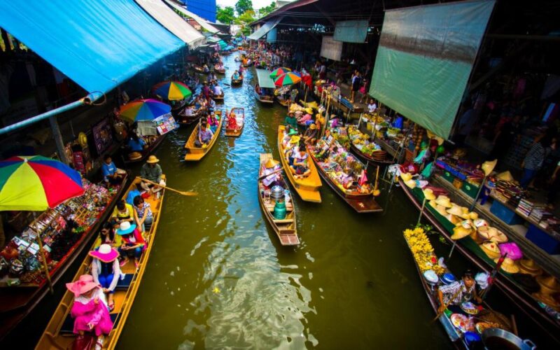 Bangkok: Damnoen Saduak and Train Market With Boat Ride - Key Points