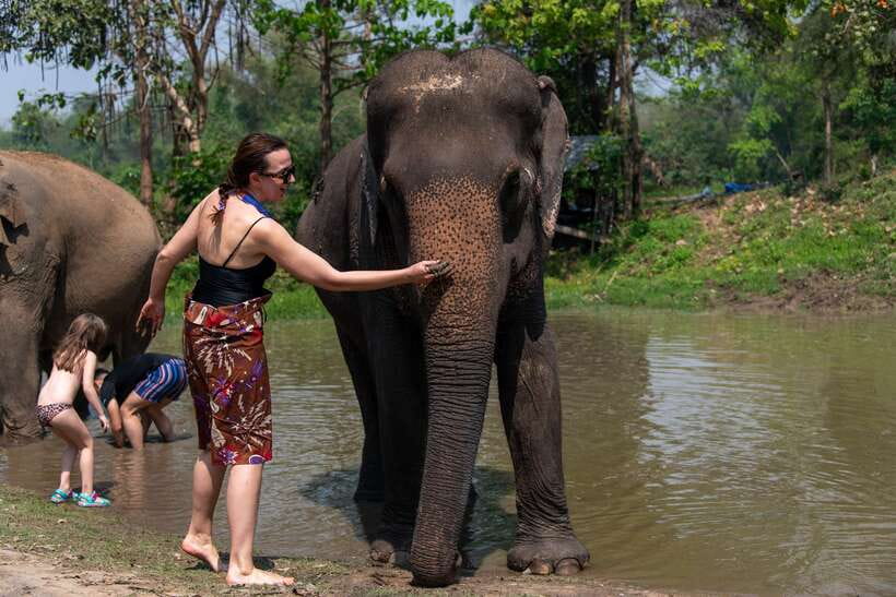 Bangkok: Elephant Sanctuary & Erawan Waterfall Tour - Key Points