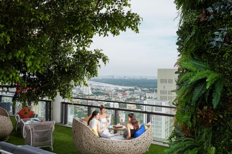 Bangkok: Enjoy Fine Thai Food With Panoramic Rooftop Views - Outdoor Sky Garden Experience