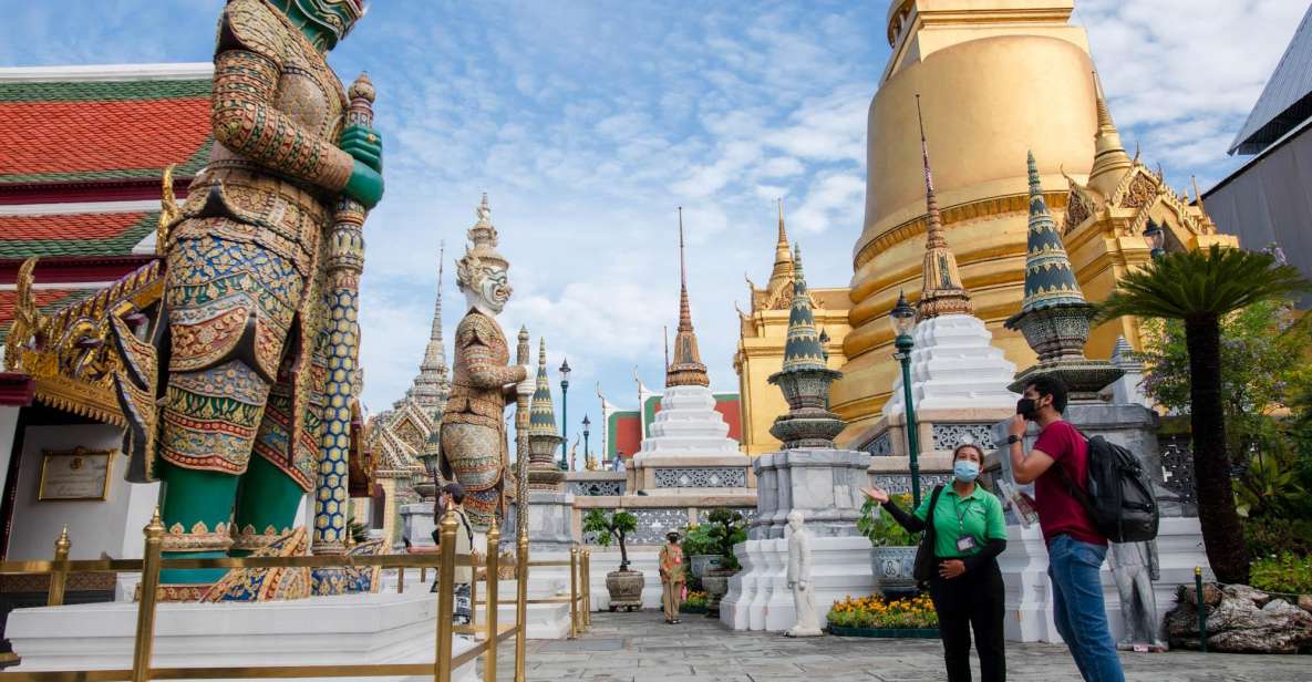 Bangkok: Grand Palace and Wat Arun Guided Walking Tour - Key Points