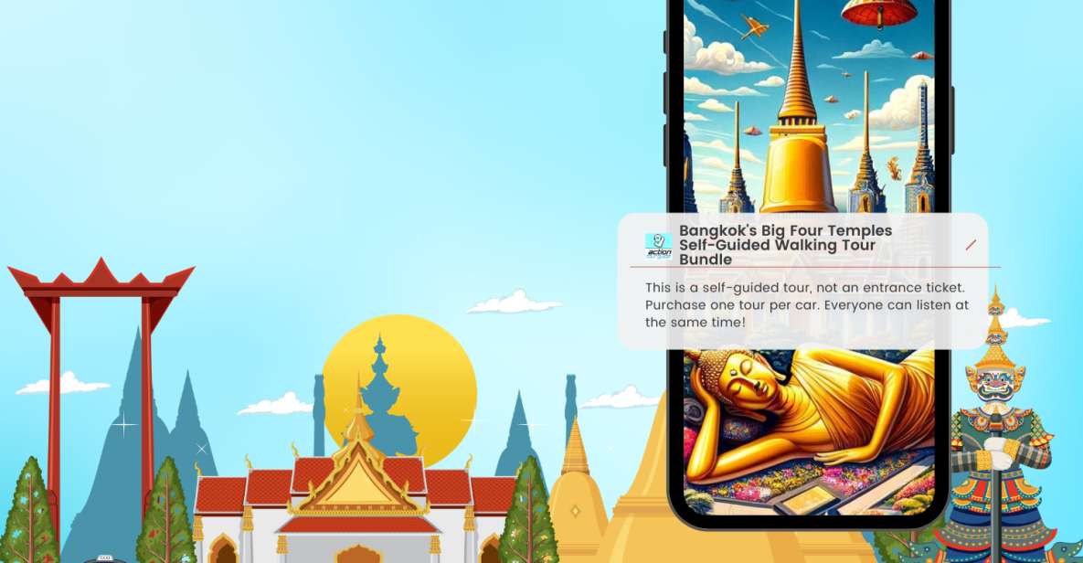 Bangkok: Self-Guided Walking Audio Tour of Top 4 Temples - Highlights of Wat Pho