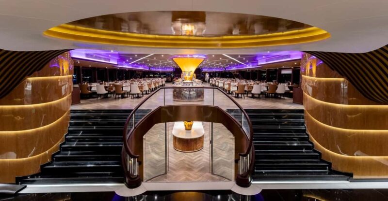 Bangkok: the Opulence Buffet Dinner Cruise With Live Band - Entertainment and Amenities