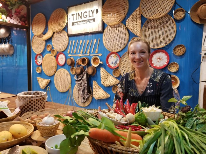Bangkok: Tingly Thai Cooking School Half-Day Cooking Class - Market Tour Experience