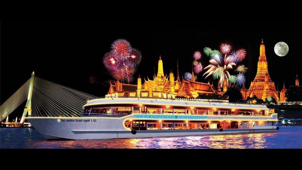 Bangkok: White Orchid Chao Phraya Dinner Cruise Free Beer - Cruise Departure and Duration