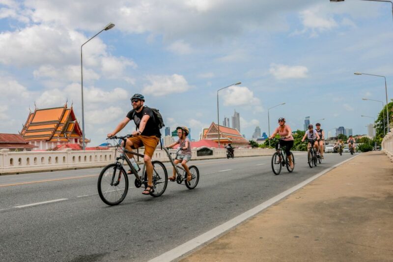 Bangkok'S Past With Local Taste Tour by Bike & Boat - Itinerary Highlights