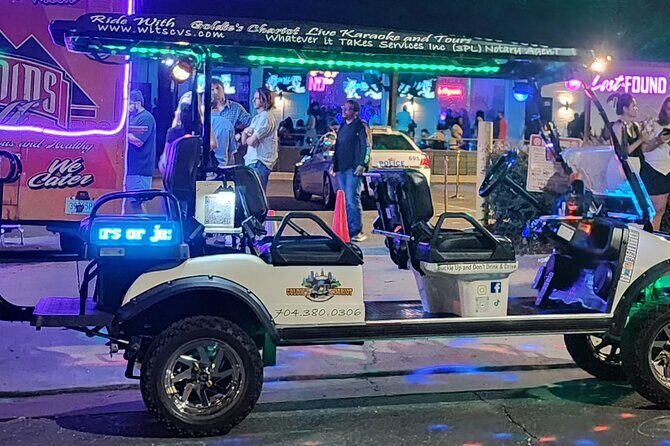 Bar Crawl on a Rollin Disco Ball Golf Cart in Charlotte - The Sum Up