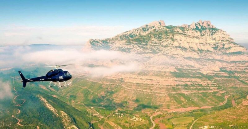 Barcelona and Montserrat Helicopter Flight - Flight Route